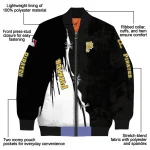 pittsburgh pirates grunge cut design black bomber jacket best selling