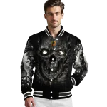 pittsburgh pirates inferno skull black varsity jacket best selling