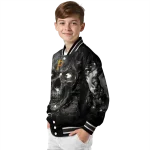 pittsburgh pirates inferno skull black varsity jacket best selling
