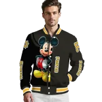 pittsburgh pirates mickey mouse black varsity jacket best selling