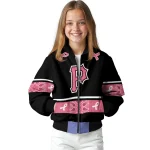pittsburgh pirates pink ribbon black pink bomber jacket best selling