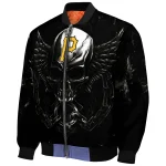 pittsburgh pirates skull bite black bomber jacket best selling