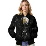 pittsburgh pirates skull bite black bomber jacket best selling