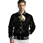 pittsburgh pirates skull bite black varsity jacket best selling