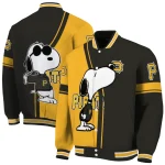 pittsburgh pirates snoopy attitude black varsity jacket best selling