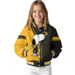 pittsburgh pirates snoopy attitude black varsity jacket best selling