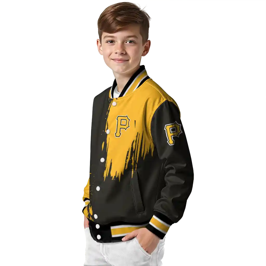 pittsburgh pirates urban mark black varsity jacket trendy pittsburgh pirates urban mark black varsity jacket trendy
