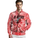 portland trail blazers dynamic rings red varsity jacket best selling