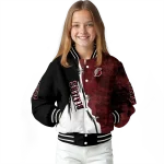 portland trail blazers edgy scratch effect red black varsity jacket best selling