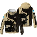 purdue boilermakers grid streak gold black windbreaker jacket best selling