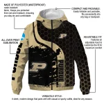 purdue boilermakers grid streak gold black windbreaker jacket best selling