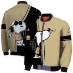 purdue boilermakers snoopy attitude gold bomber jacket best selling