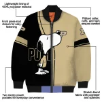 purdue boilermakers snoopy attitude gold bomber jacket best selling