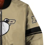 purdue boilermakers snoopy attitude gold bomber jacket best selling