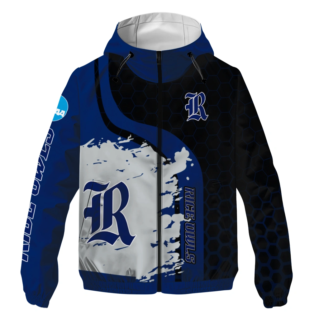 rice owls grid streak navy blue black windbreaker jacket best selling rice owls grid streak navy blue black windbreaker jacket best selling
