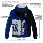 rice owls grid streak navy blue black windbreaker jacket best selling