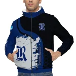 rice owls grid streak navy blue black windbreaker jacket best selling