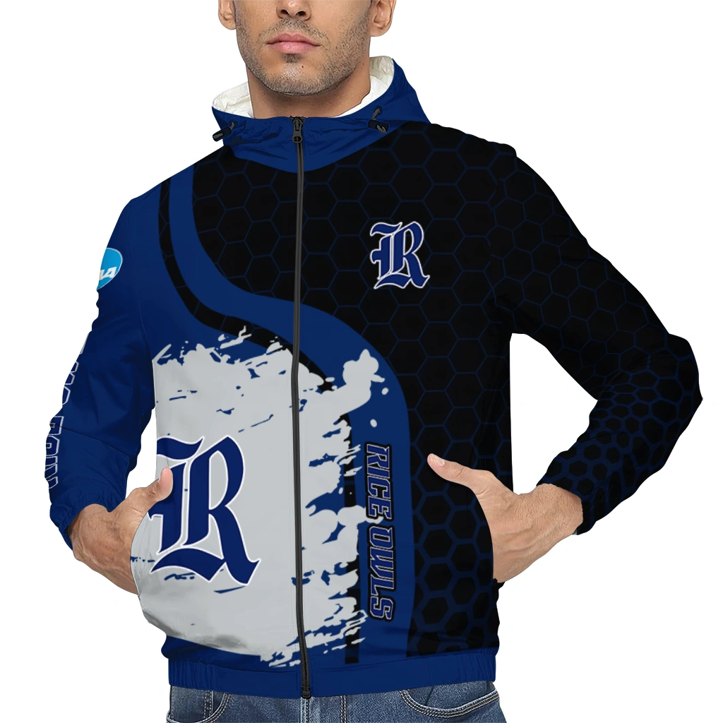 rice owls grid streak navy blue black windbreaker jacket top rated rice owls grid streak navy blue black windbreaker jacket top rated
