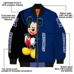 rice owls mickey mouse navy blue bomber jacket best selling