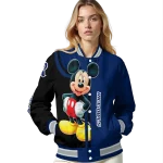 rice owls mickey mouse navy blue varsity jacket best selling