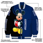 rice owls mickey mouse navy blue varsity jacket best selling