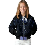 rice owls skull bite navy blue black bomber jacket best selling