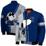 rice owls snoopy attitude navy blue bomber jacket best selling