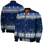 rice owls snowy pines navy blue bomber jacket best selling