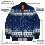 rice owls snowy pines navy blue bomber jacket best selling