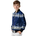 rice owls snowy pines navy blue bomber jacket best selling