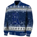 rice owls snowy pines navy blue varsity jacket best selling