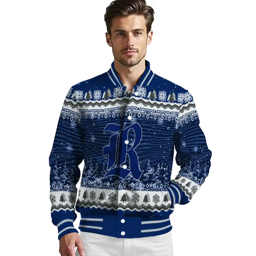 rice owls snowy pines navy blue varsity jacket high quality rice owls snowy pines navy blue varsity jacket high quality