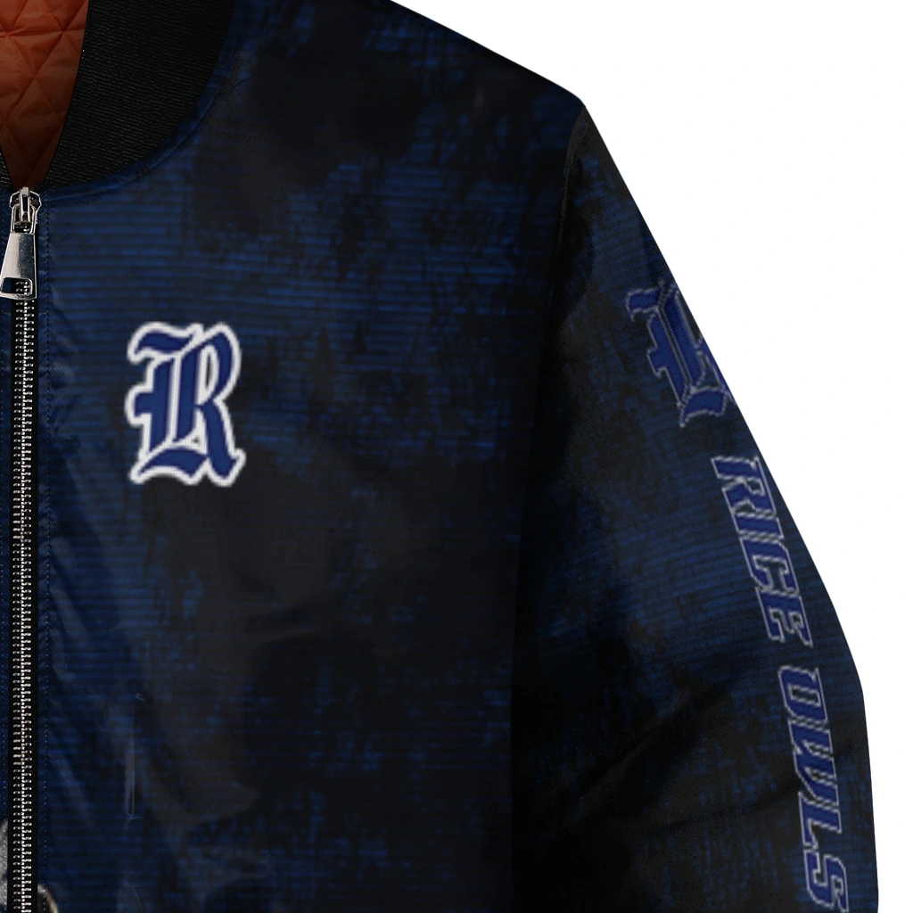 rice owls torn texture print navy blue black bomber jacket premium grade rice owls torn texture print navy blue black bomber jacket premium grade