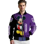 sacramento kings mickey mouse purple bomber jacket best selling