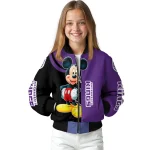 sacramento kings mickey mouse purple bomber jacket best selling