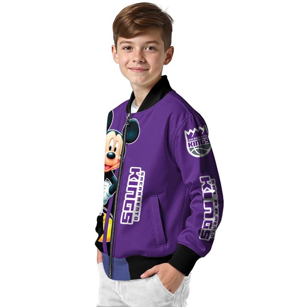sacramento kings mickey mouse purple bomber jacket trendy sacramento kings mickey mouse purple bomber jacket trendy