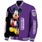 sacramento kings mickey mouse purple varsity jacket best selling
