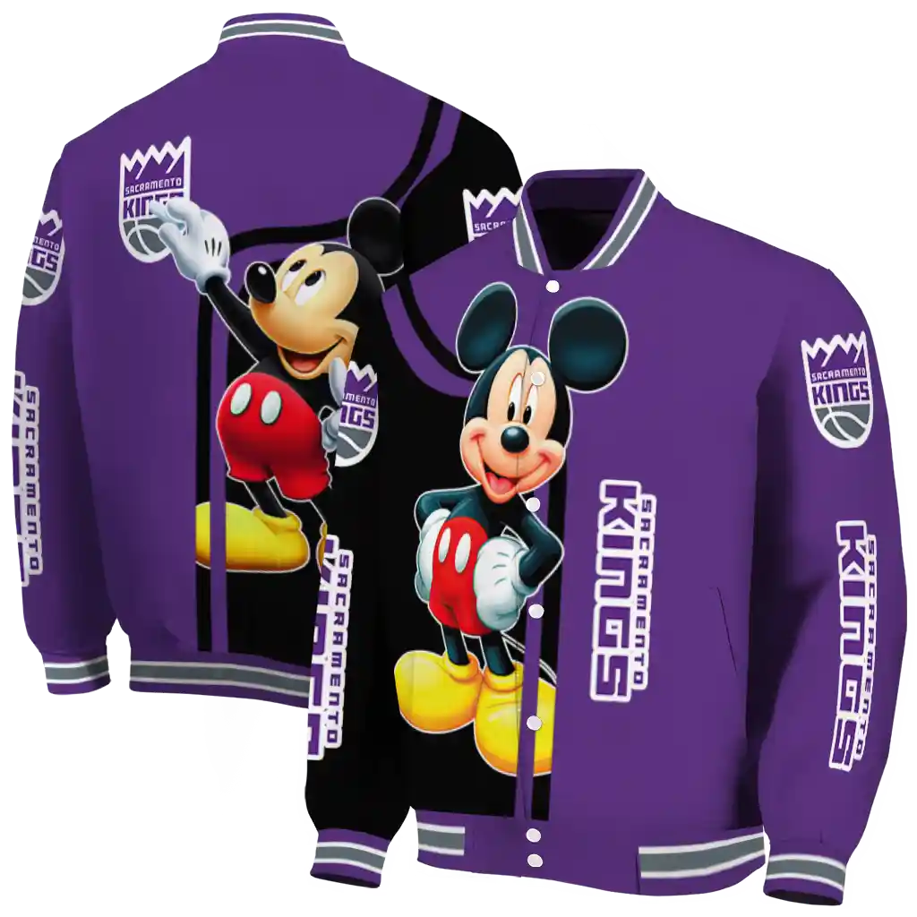 sacramento kings mickey mouse purple varsity jacket fashion forward sacramento kings mickey mouse purple varsity jacket fashion forward