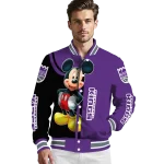 sacramento kings mickey mouse purple varsity jacket best selling