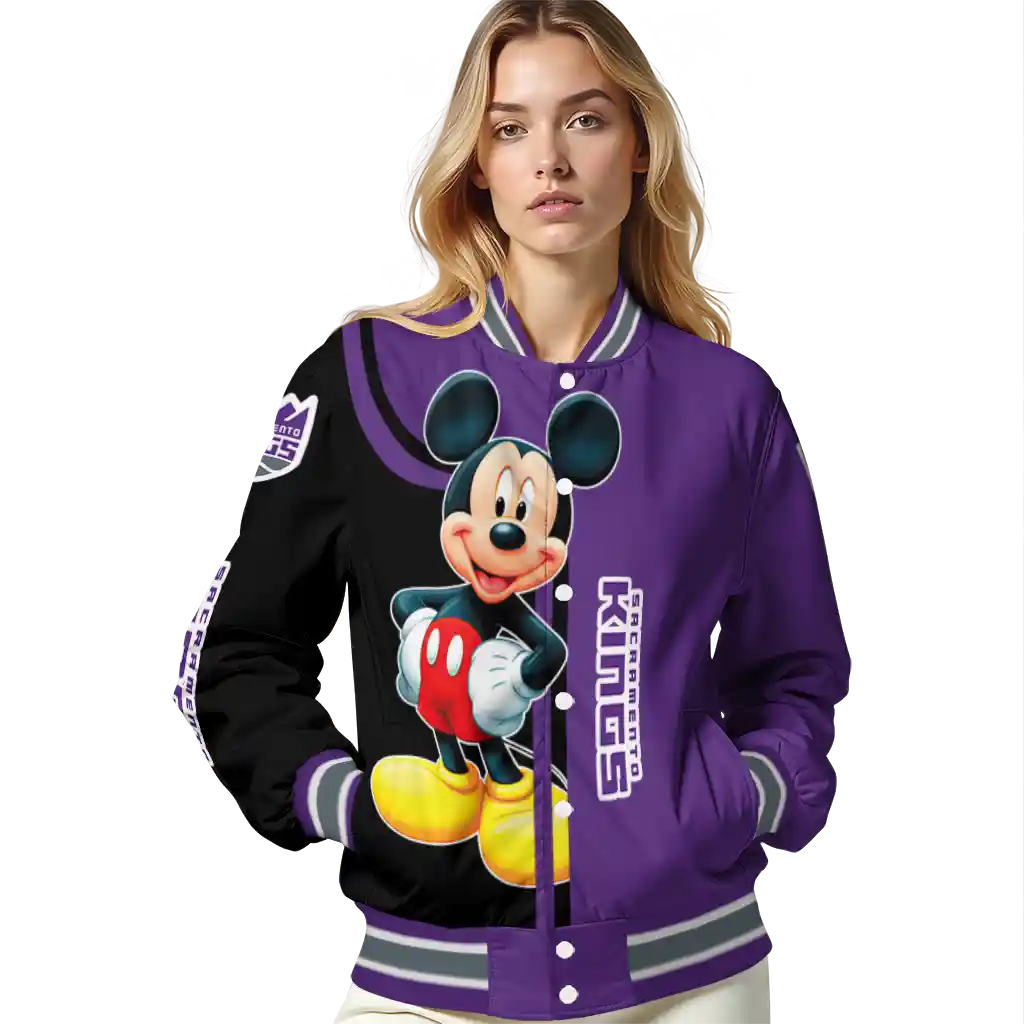 sacramento kings mickey mouse purple varsity jacket latest model sacramento kings mickey mouse purple varsity jacket latest model