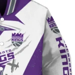 sacramento kings ripped bolt purple white varsity jacket best selling