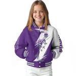 sacramento kings ripped bolt purple white varsity jacket best selling