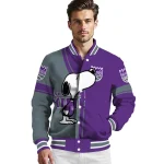 sacramento kings snoopy attitude purple varsity jacket best selling
