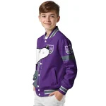 sacramento kings snoopy attitude purple varsity jacket best selling
