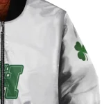 sam houston bearkats clovers pattern white green bomber jacket best selling