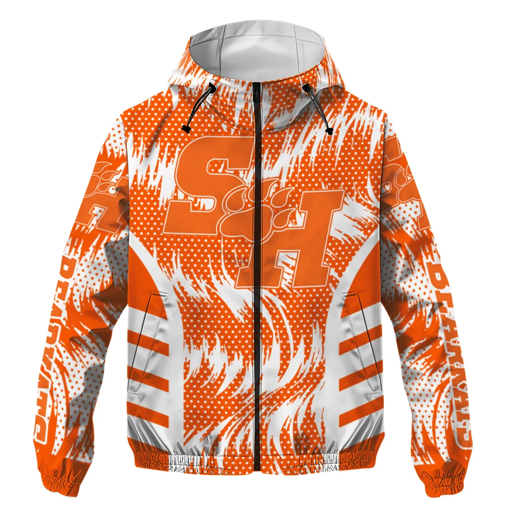 sam houston bearkats dynamic heat wave orange windbreaker jacket best selling sam houston bearkats dynamic heat wave orange windbreaker jacket best selling