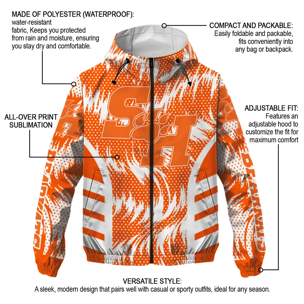 sam houston bearkats dynamic heat wave orange windbreaker jacket new arrival sam houston bearkats dynamic heat wave orange windbreaker jacket new arrival