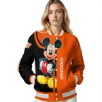 sam houston bearkats mickey mouse orange varsity jacket best selling