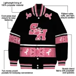 sam houston bearkats pink ribbon black pink varsity jacket best selling