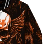 sam houston bearkats skull bite orange black varsity jacket best selling